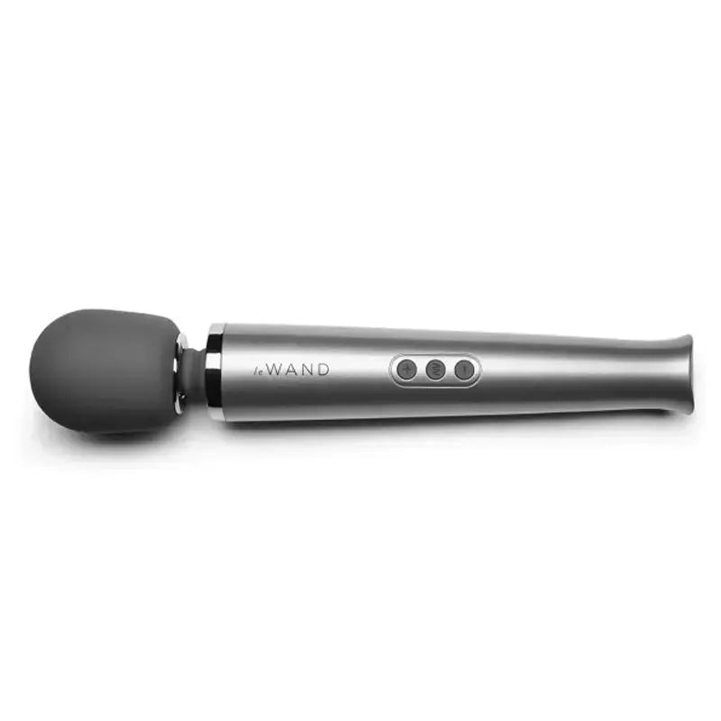 Rechargeable Vibrating Wand Massager - Gray  Wand Vibrator