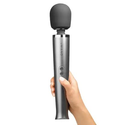Rechargeable Vibrating Wand Massager - Gray  Wand Vibrator