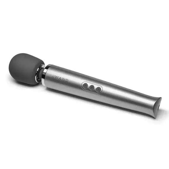Rechargeable Vibrating Wand Massager - Gray  Wand Vibrator