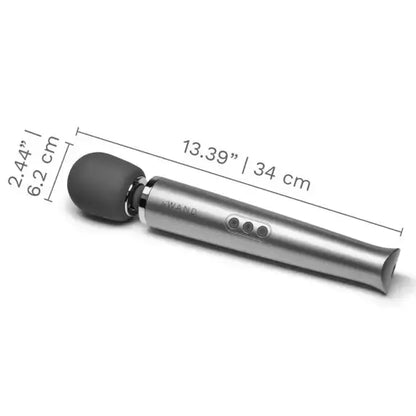 Rechargeable Vibrating Wand Massager - Gray  Wand Vibrator