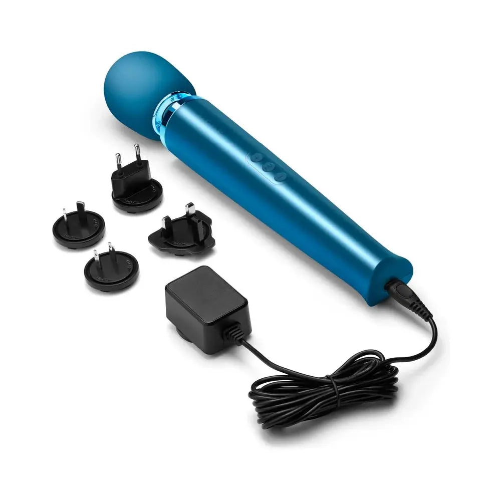 Rechargeable Vibrating Wand Massager Sex Toy - Pacific Blue  Wand Vibrator