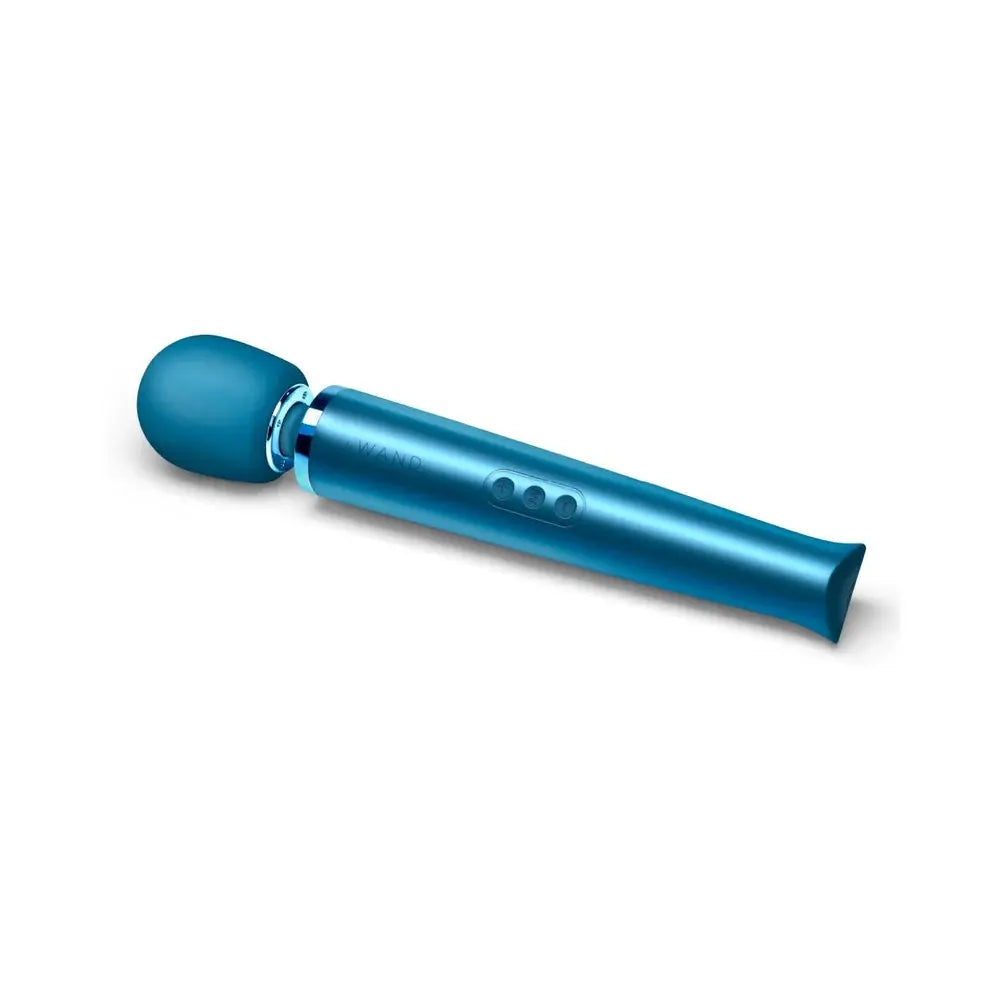 Rechargeable Vibrating Wand Massager Sex Toy - Pacific Blue  Wand Vibrator