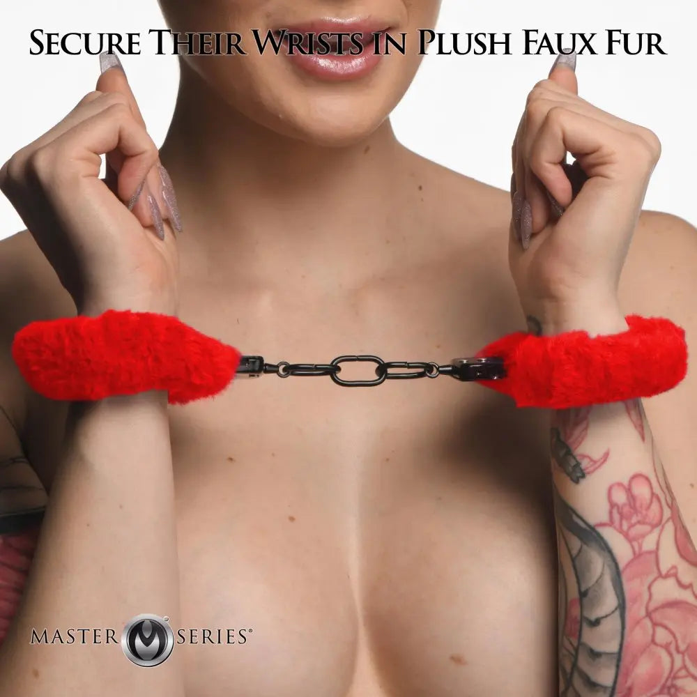 Red Furry Sex Handcuffs - Cuffed In Fur Furry Handcuffs  Restraints and Cuffs