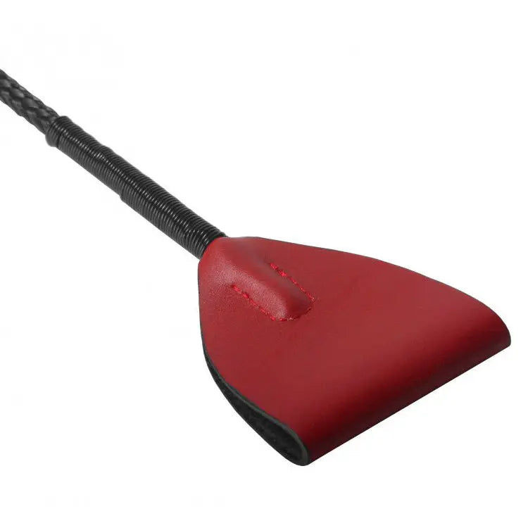 Red Leather Riding Crop  Impact Play