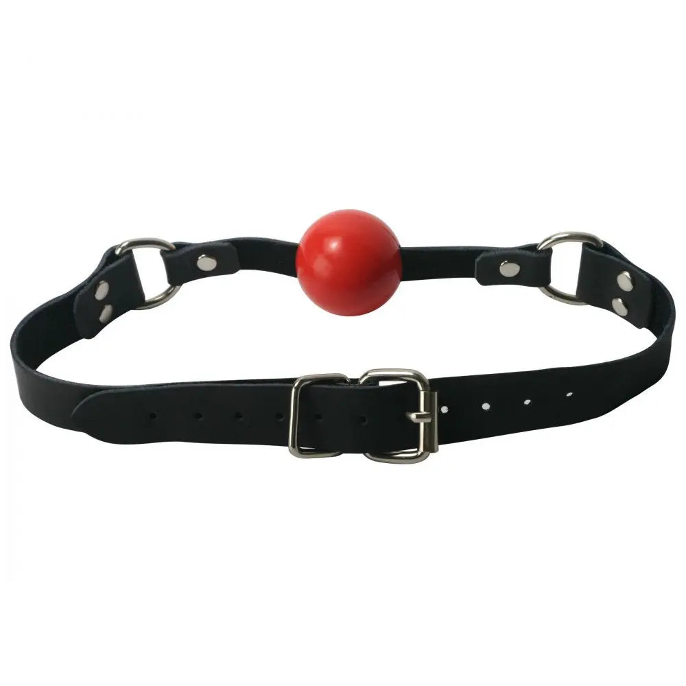 Red Silicone Ball Gag  Bondage Gear