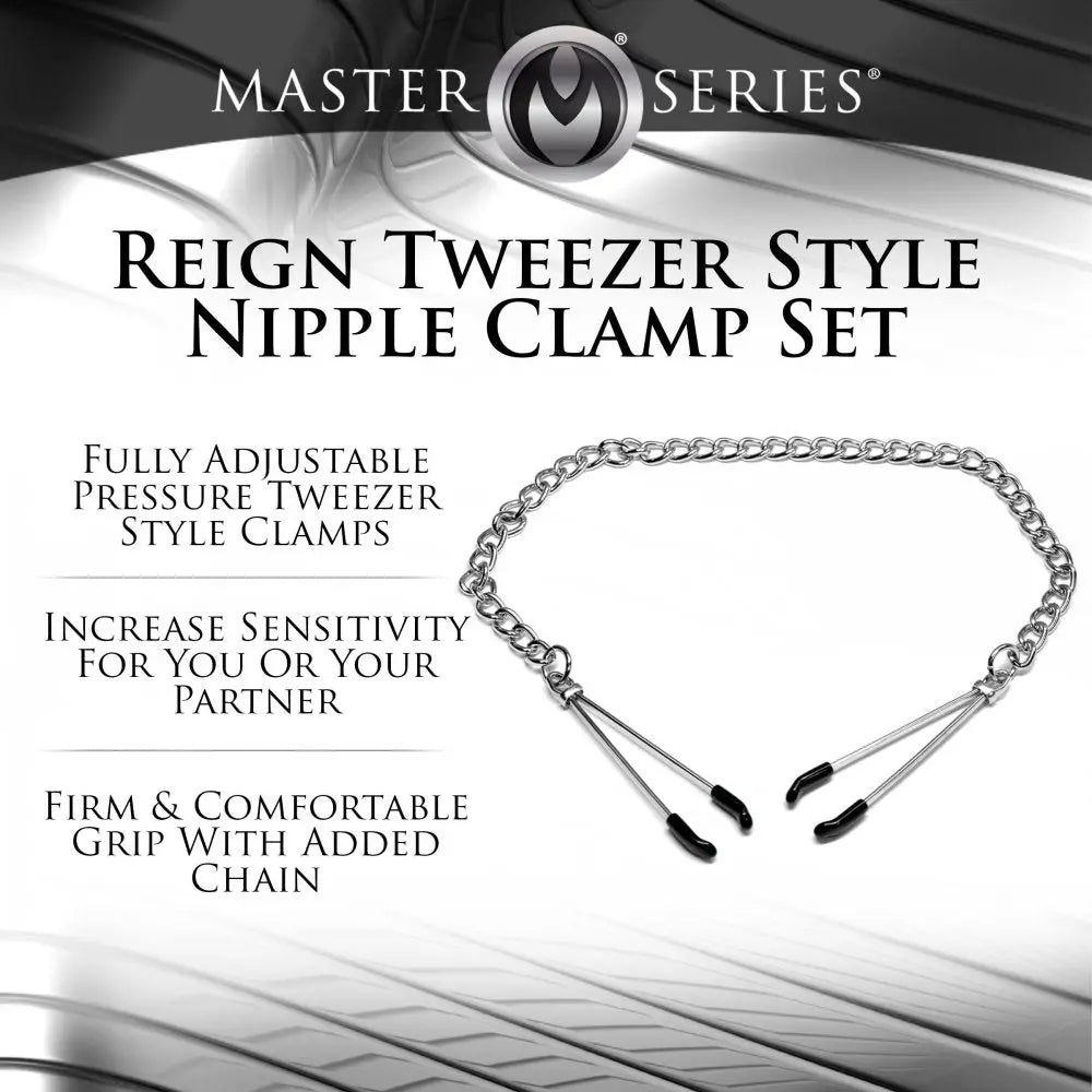 Reign Tweezer Nipple Vice BDSM Nipple Clamps  Nipple and Clit Toys