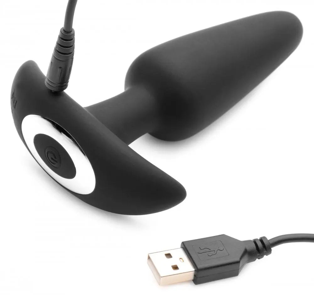 Remote Anal Voice Activated 10X Silicone Vibrating Butt Plug with Remote Control  Prostate Play