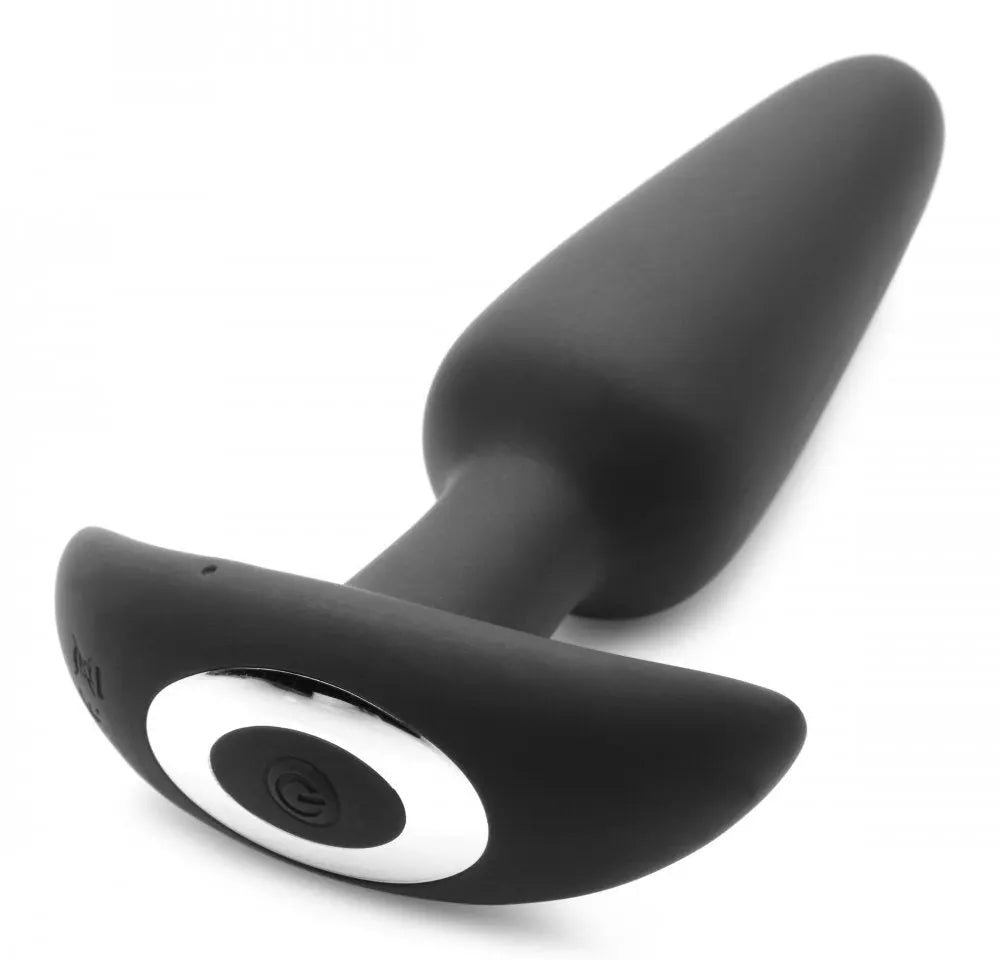 Remote Anal Voice Activated 10X Silicone Vibrating Butt Plug with Remote Control  Prostate Play