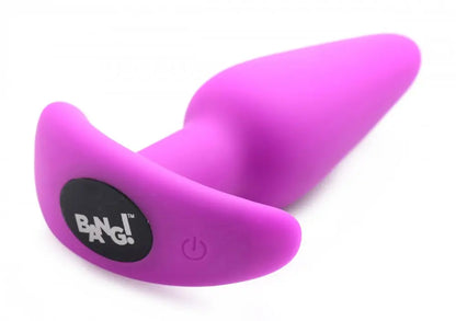 Remote Control 21X Vibrating Silicone Butt Plug - Purple  Vibrating Anal Sex Toy