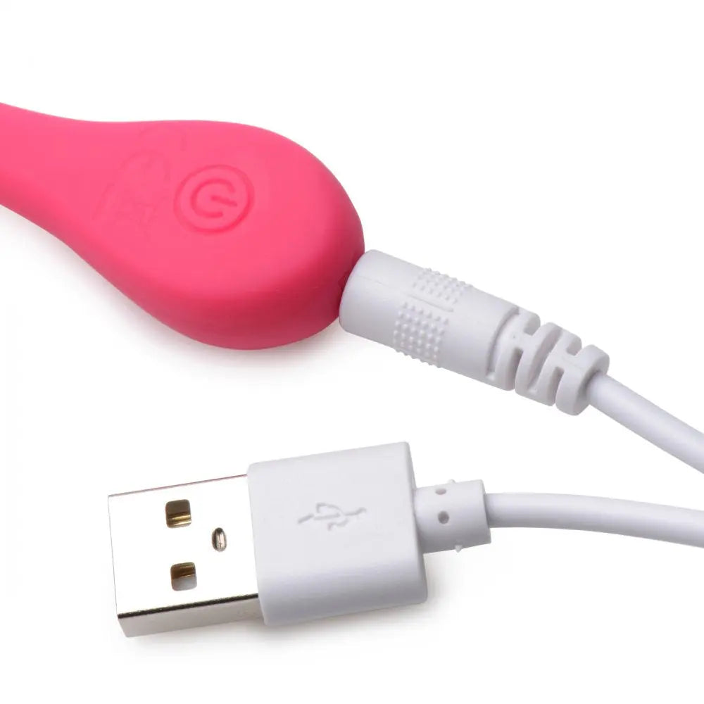 Remote Control 28X Silicone Plush Egg Vibrator Sex Toy - Pink  Bullet Vibrators