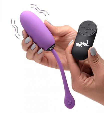 Remote Control 28X Silicone Plush Egg Vibrator Sex Toy - Purple  Bullet Vibrators