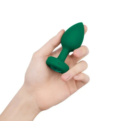 Remote Control Vibrating Jewel Butt Butt Plug Wide Base Anal Plug Sex Toy  (M/L)  Anal
