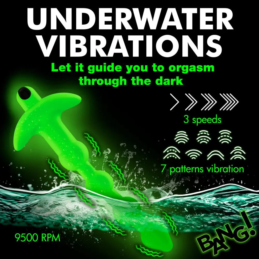 Remote Controlled Anal Toy Glow-in-the-Dark Silicone Anal Beads  Anal