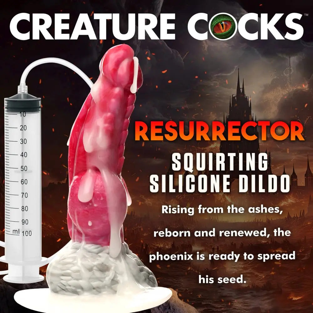 Resurrector Phoenix Squirting Dildo Silicone Creature Sex Toy  Squirting Dildos