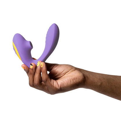 Reverb Rechargeable Silicone Clitoral and G-Spot Stimulator Purple  Rabbit Vibrators