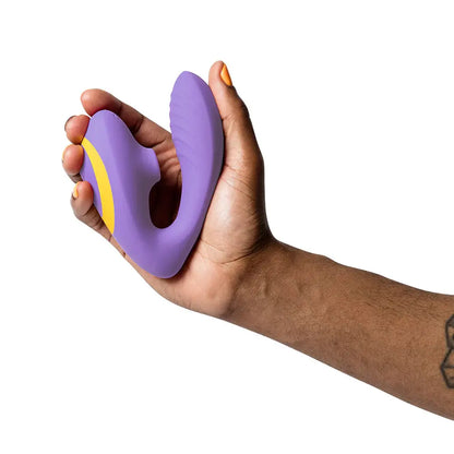 Reverb Rechargeable Silicone Clitoral and G-Spot Stimulator Purple  Rabbit Vibrators
