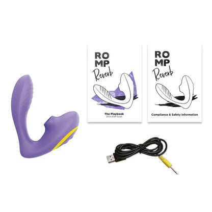 Reverb Rechargeable Silicone Clitoral and G-Spot Stimulator Purple  Rabbit Vibrators