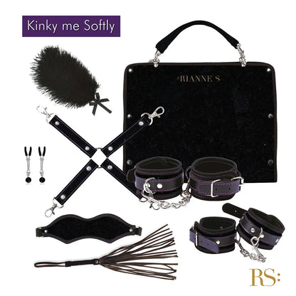 Rianne S Kinky Me Softly Bondage Kit Black  Fetish - Kits