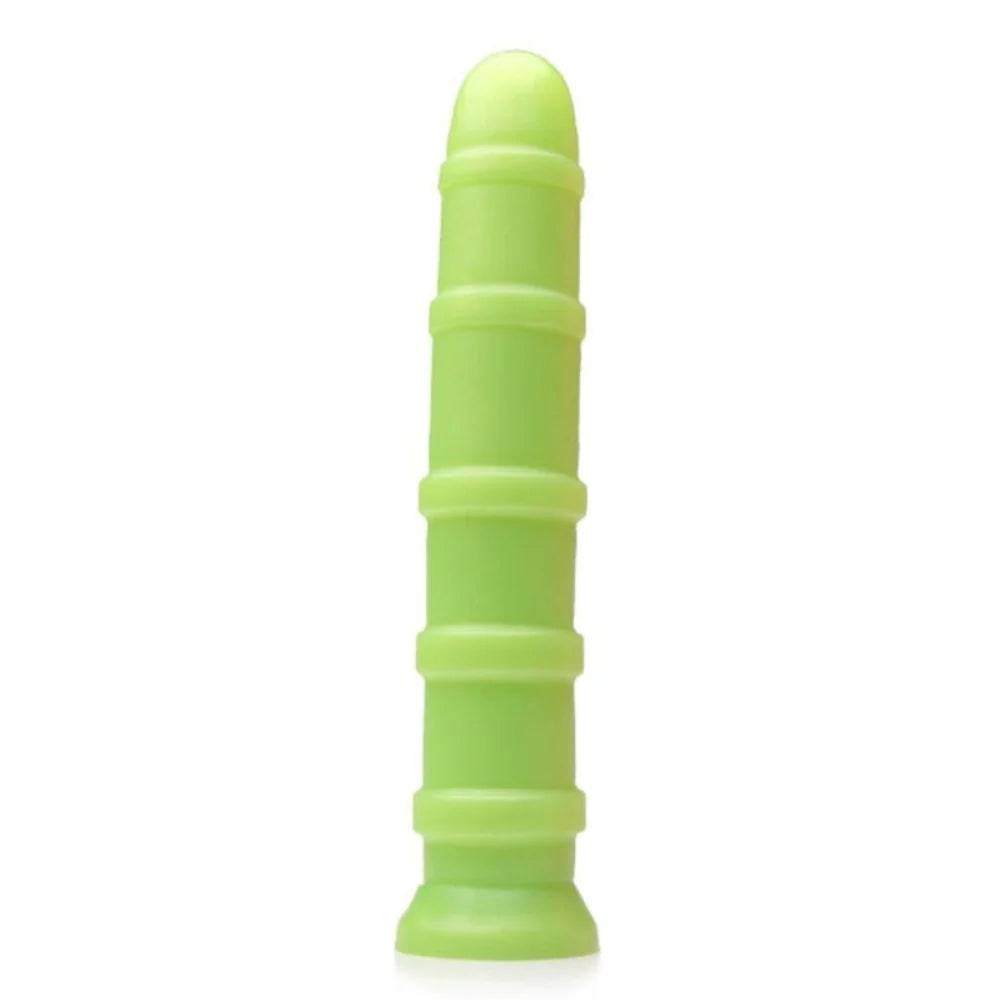 Ribbed Large Dildo Sex Toy Tantus Cisco Dildo Lime Body Safe Huge Anal Dildo  Dildos