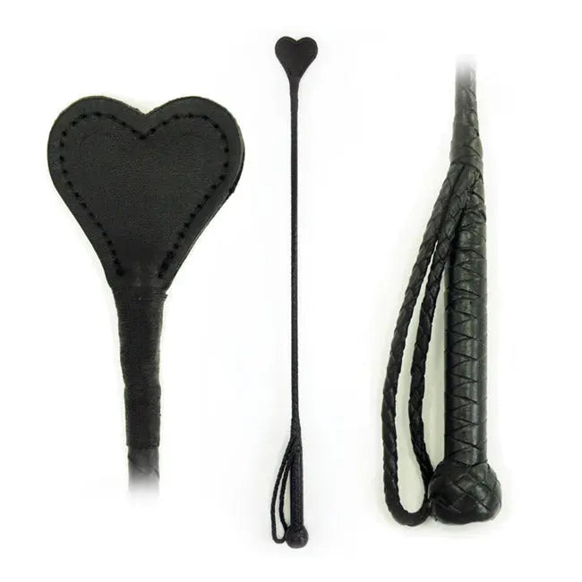 Riding Crop Heart Leather 26in  Other