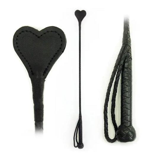 Riding Crop Heart Leather 26in  Other