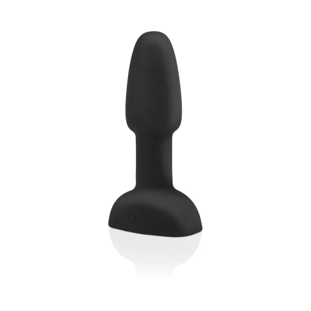 Rimming Small Rotating and Vibrating Remote Control Plug Black  Anal Plug Sex Toy