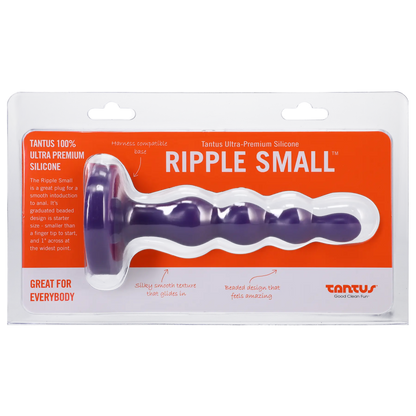 Ripple Small Amethyst Beginner Anal Toy Bumpy Anal Plug  Anal Beads