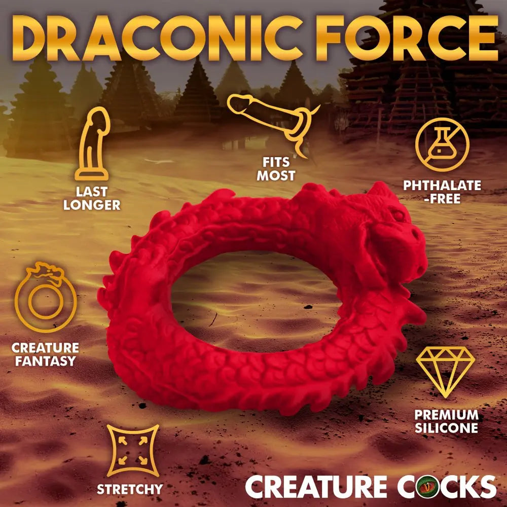 Rise of the Dragon Cock Ring Silicone Dragon Sex Toy  Silicone Toys