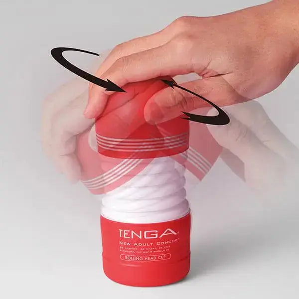 Rolling Head Cup Standard Male Masturbator Sex Toy for Men  Manual Stroker