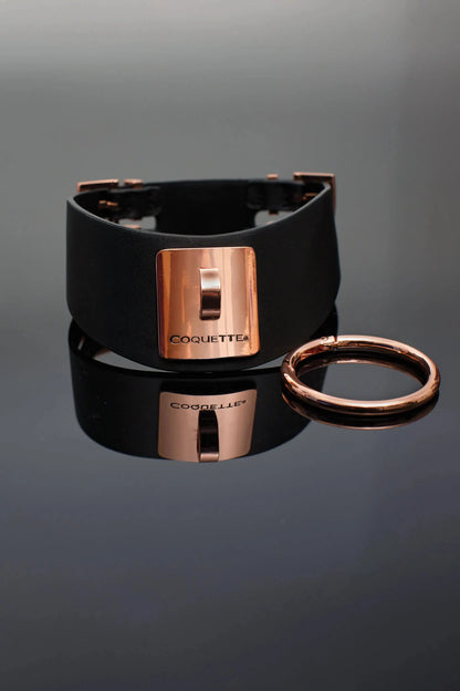 Rose Gold BDSM Collar Bondage Choker  Bondage Gear