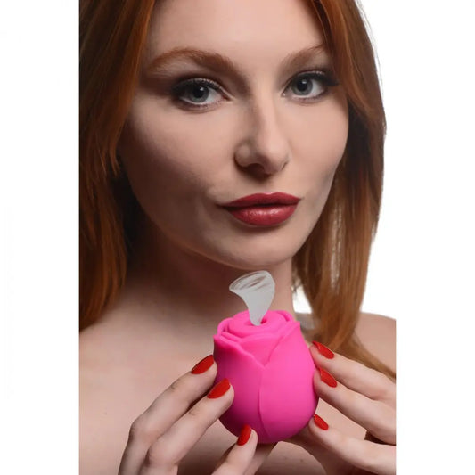 Rose Vibrator - 10X Rose Toy Crush Silicone Clitoral Stimulator  Suction Vibrators