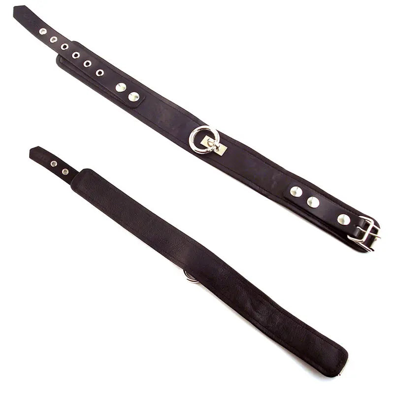 Rouge Collar, Plain Black  Fetish - Cuffs & Restraints