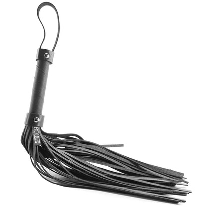 Rouge Flogger, H-Style Leather Black  Fetish - Whips Crops & Paddles