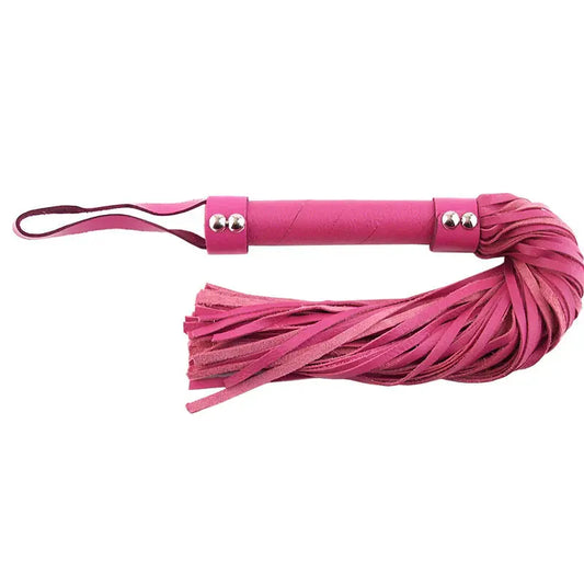 Rouge H-Style Leather Flogger Pink  Fetish - Whips Crops & Paddles