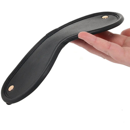 Rouge Leather Blindfold Black with Gold Accessories  Blindfold