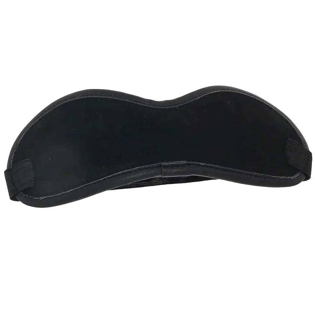 Rouge Leather Blindfold Black with Gold Accessories  Blindfold