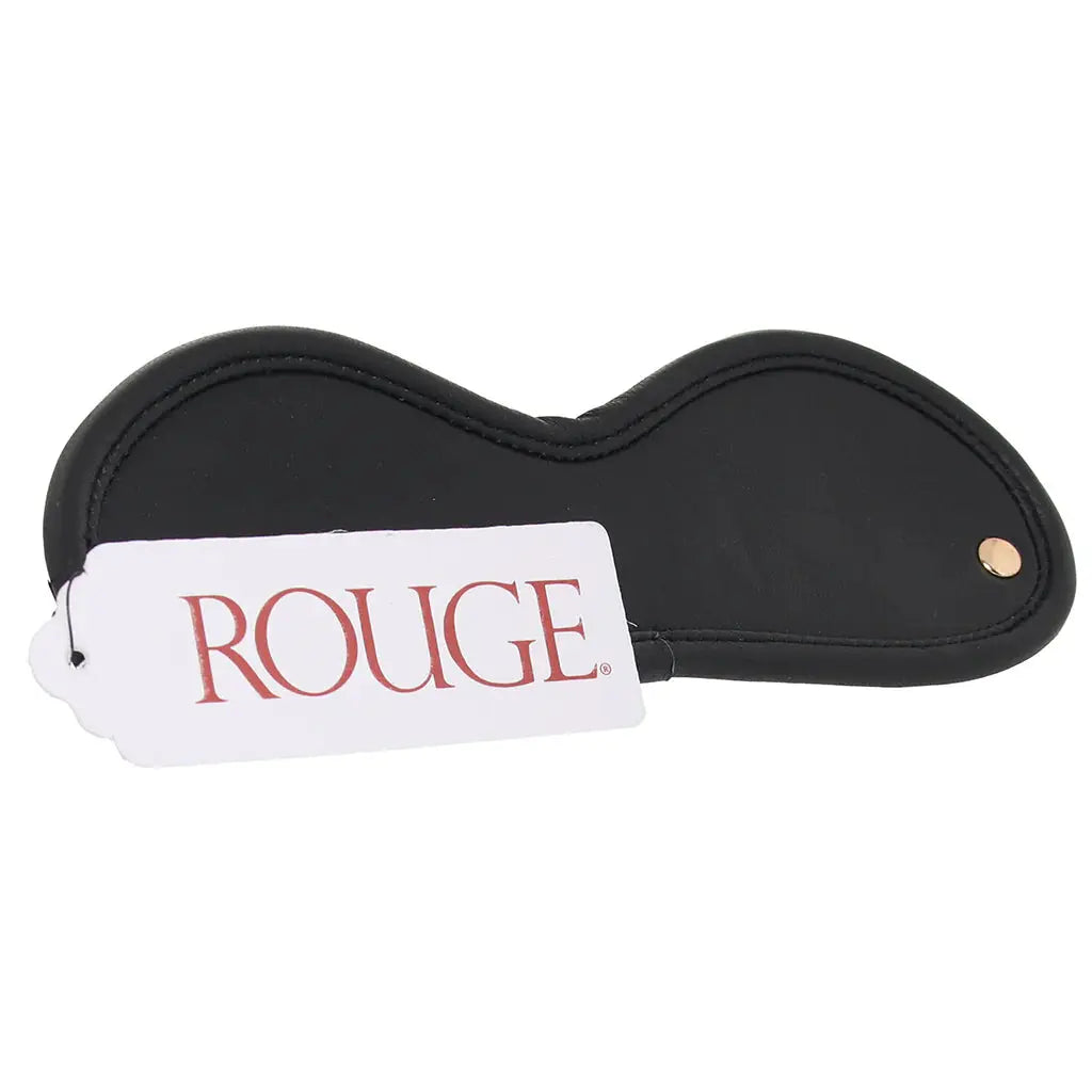 Rouge Leather Blindfold Black with Gold Accessories  Blindfold