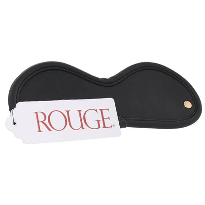 Rouge Leather Blindfold Black with Gold Accessories  Blindfold