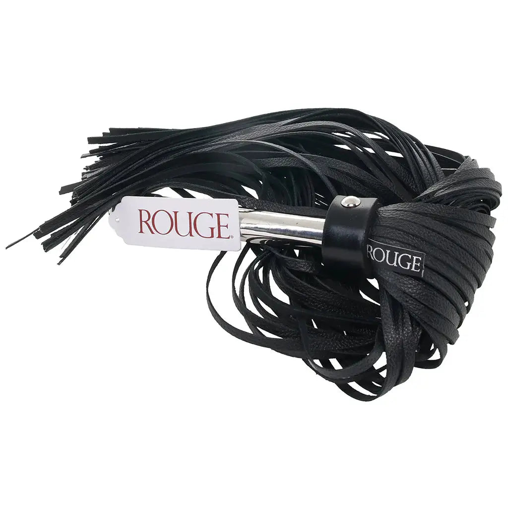 Rouge Leather Flogger with Steel Handle  Flogger