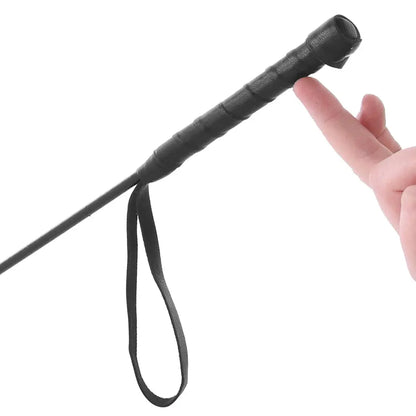 Rouge Leather Foot Riding Crop Red  Spanking Crop