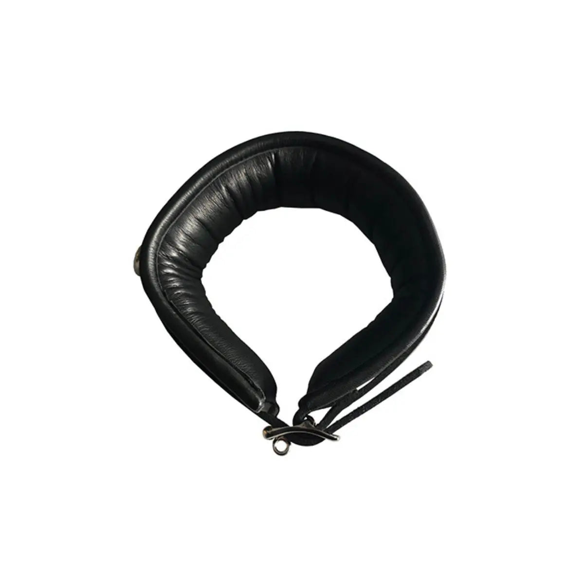 Rouge Leather Padded Collar Black  Fetish - Cuffs & Restraints