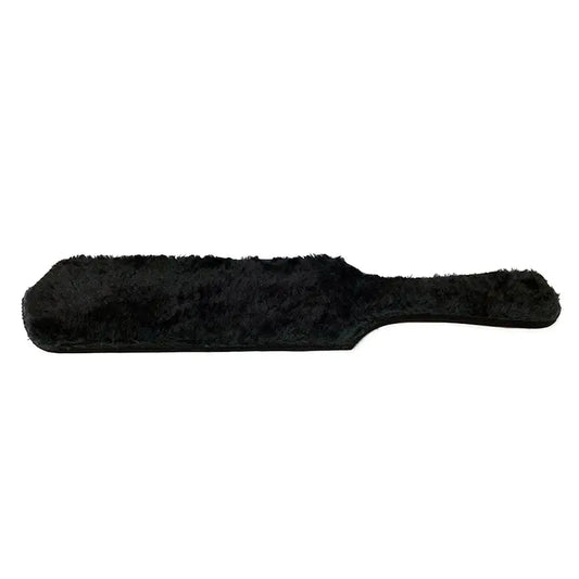 Rouge Paddle with Fur Black  Fetish - Whips Crops & Paddles