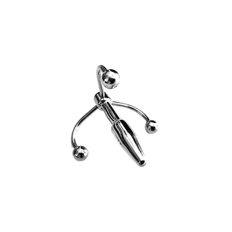 Rouge Stainless Steel Crown Penis Plug In Clamshell  Fetish - Urethral