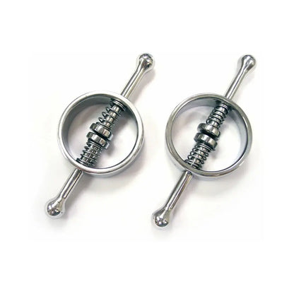 Rouge Stainless Steel Nipple Clamps in Clamshell  Fetish - Nipple Clips Clamps & Suckers