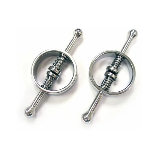 Rouge Stainless Steel Nipple Clamps in Clamshell  Fetish - Nipple Clips Clamps & Suckers