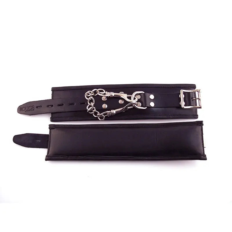 Rouge Wrist Cuffs, Padded Black  Fetish - Cuffs & Restraints