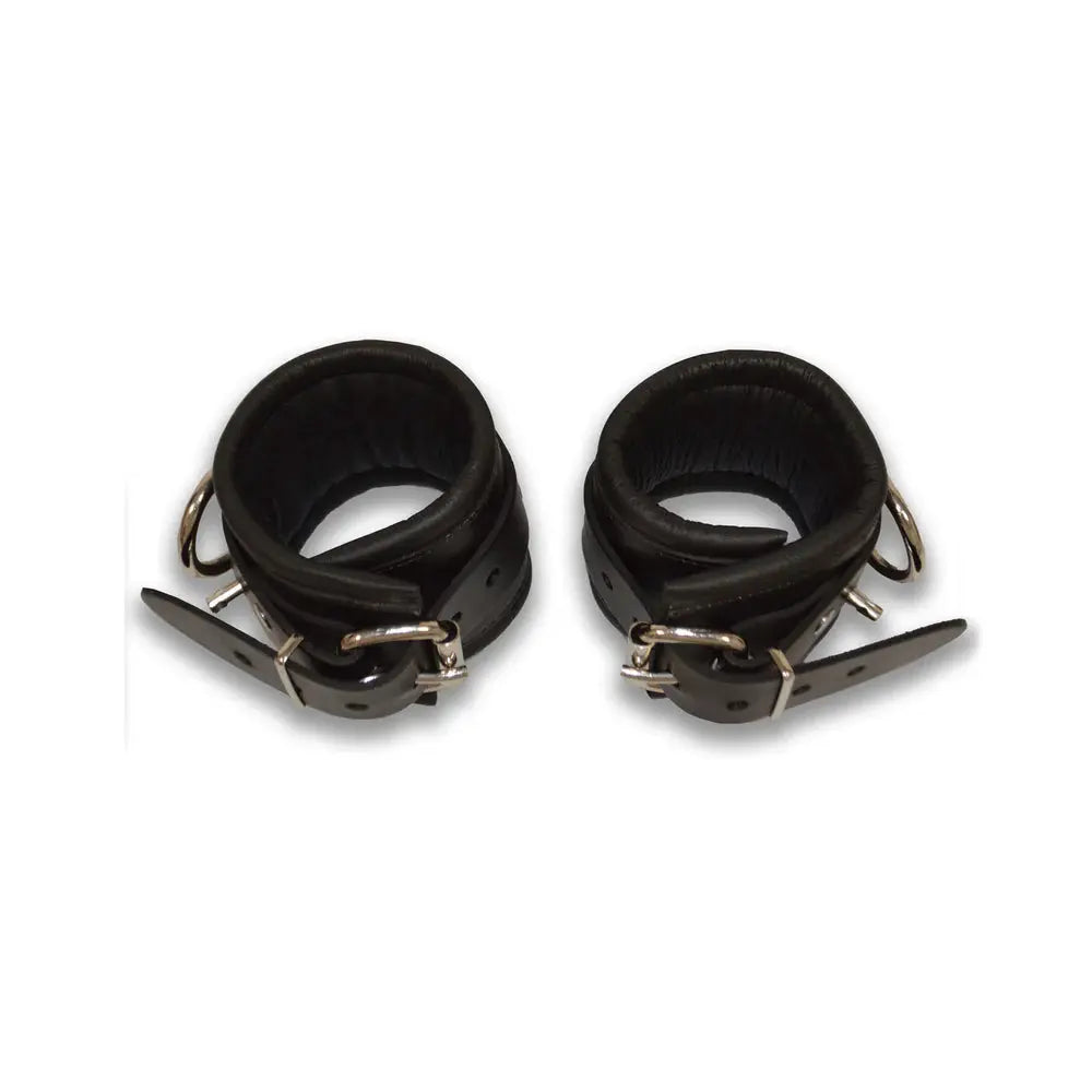Rouge Wrist Cuffs, Padded Black  Fetish - Cuffs & Restraints