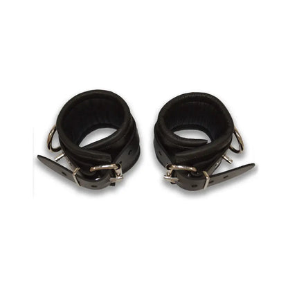 Rouge Wrist Cuffs, Padded Black  Fetish - Cuffs & Restraints