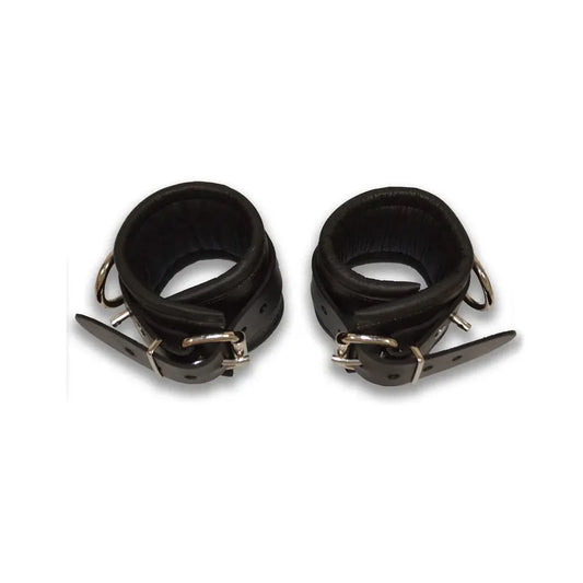 Rouge Wrist Cuffs, Padded Black  Fetish - Cuffs & Restraints
