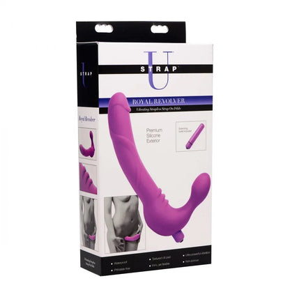 Royal Revolver Vibrating Strapless Silicone Strap On Dildo  Strap-on Dildo